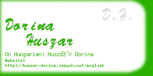 dorina huszar business card